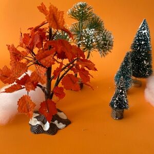 Christmas Village trees